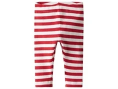 Name It leggings hvid med røde striper